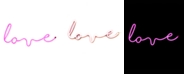 COCUS POCUS Cursive 'love' LED Neon Sign